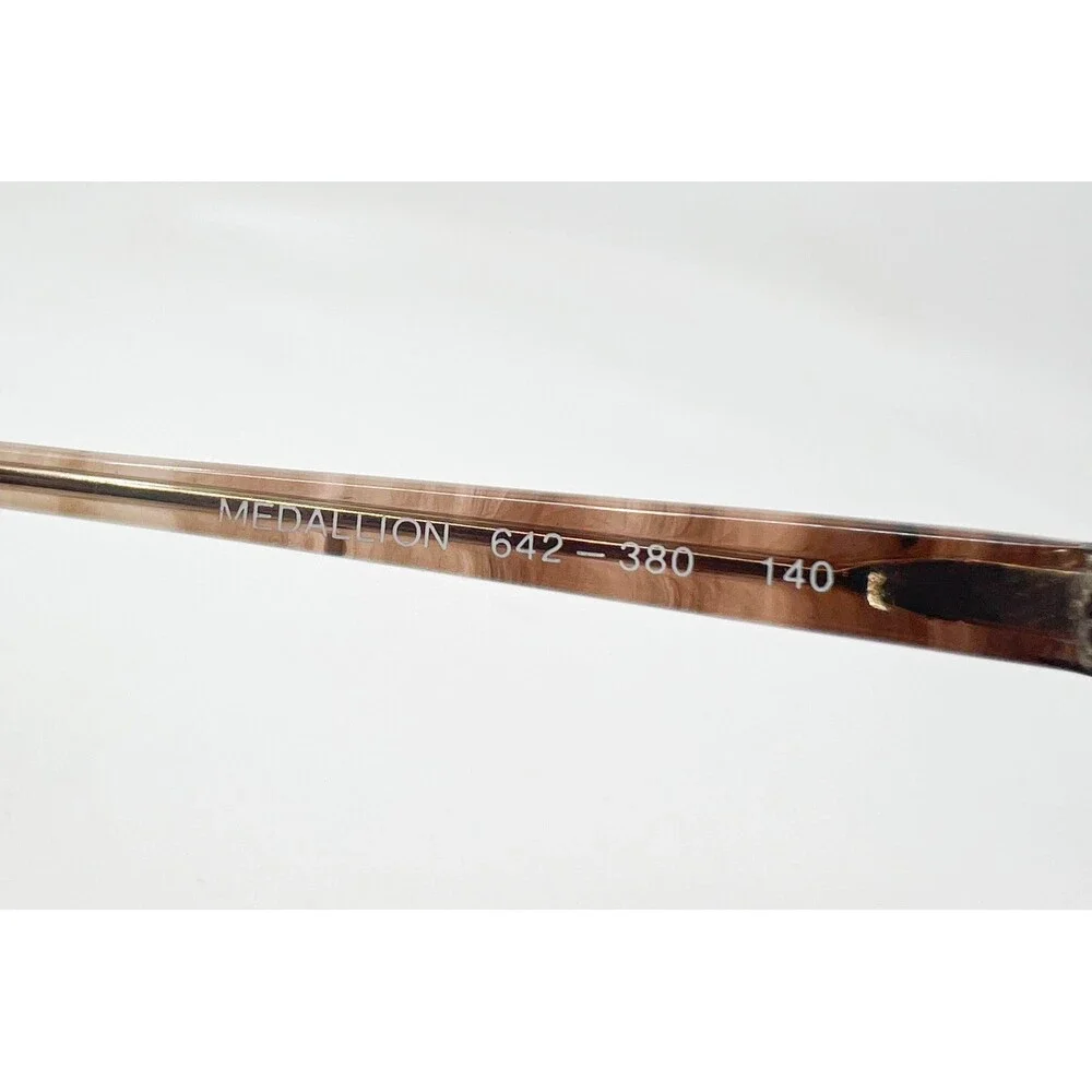 Medallion Swank Frame Eyeglasses 642 380 140 Aviator Style Women
